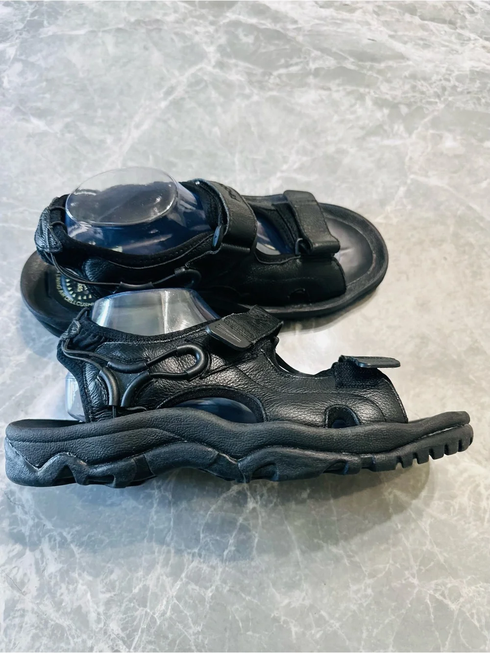 Propet SurfWalker II Summer Sport Sandals Mens Size 11 X (3E)Wide Black Leather